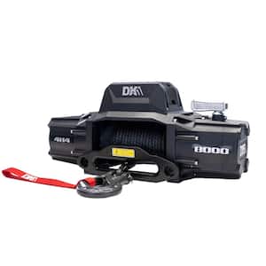 8,000 lb. Capacity 12-Volt Electric Winch with 98 ft. Synthetic Rope