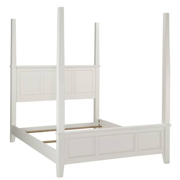 HOMESTYLES Naples 2-Piece White Queen Bedroom Set