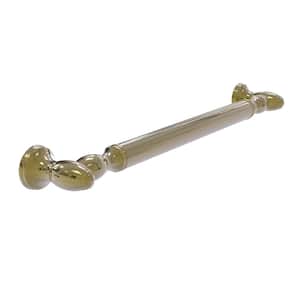 Traditional 36 in. Reeded Grab Bar in Unlacquered Brass