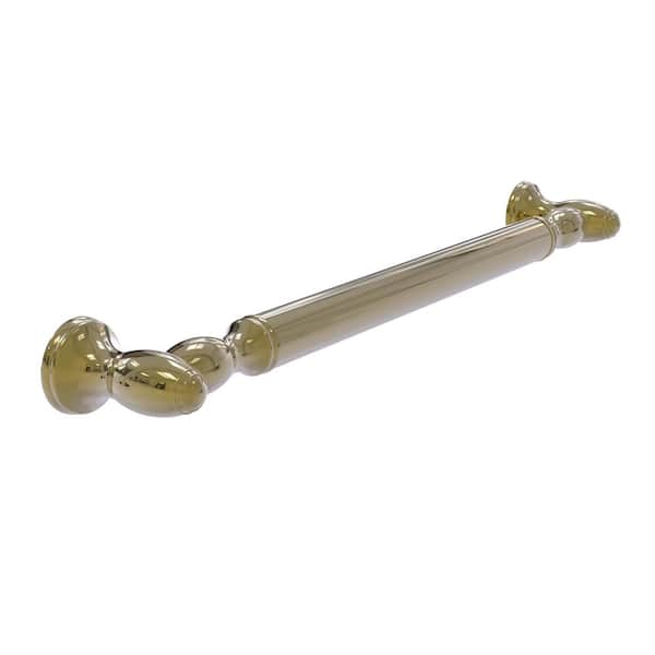 Allied Brass Traditional 36 in. Reeded Grab Bar in Unlacquered Brass