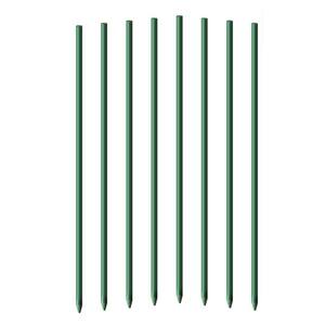 Garden Stakes 1/5 in. Dia 2 ft. Stakes for Climbing Tomato Cucumber Strawberry Bean Tree, Dark Green (50-Pack)