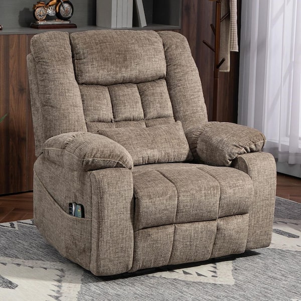 YOFE Flagship 180° Lay Flat 4 Motor 27 in. Extra Wide Taupe