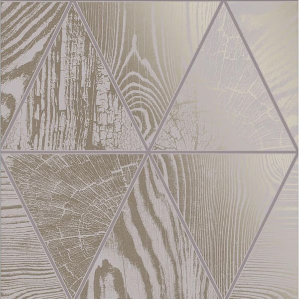 Graham & Brown Geo Grain Ash Wallpaper