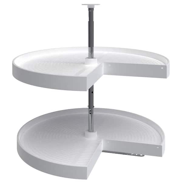 RevAShelf 2Shelf White 28 in. Lazy Susan PieCut Polymer LD294228