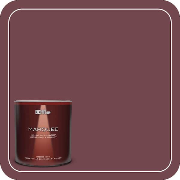 BEHR MARQUEE 1 qt. #PPF-50 Fired Brick Matte Interior Paint & Primer