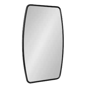 Caskill 32 in. x 20 in. Classic Rectangle Framed Black Wall Accent Mirror