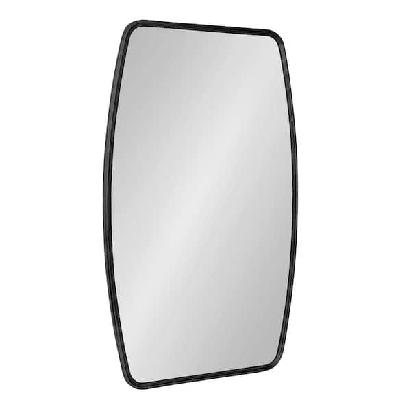 Kate and Laurel Caskill 32 in. x 20 in. Classic Rectangle Framed Black Wall Accent Mirror