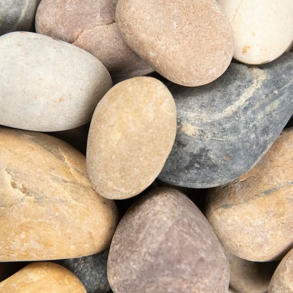 Multi-Colored 0.5 cu. ft. Bagged Landscape Rock (0.25 in. to 0.75 in., Decorative Garden Rocks, 1 Bag/0.5 cu. ft.)