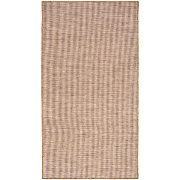 Positano Jute 3 ft. x 5 ft. Solid Contemporary Indoor/Outdoor Area Rug
