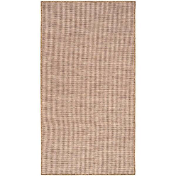 Positano Jute 3 ft. x 5 ft. Solid Contemporary Area Rug