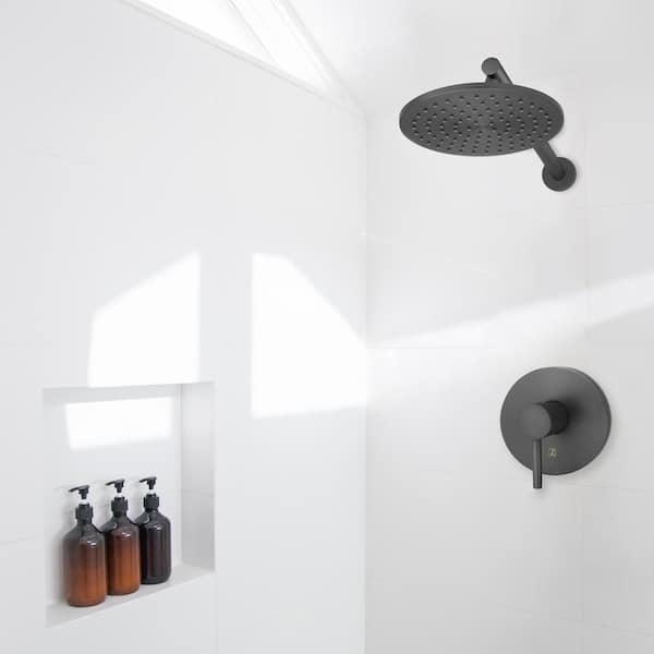 El Dorado 1-Spray Patterns 8" Wall Mount Fixed Shower Head in Gun Metal (ELD-SHF-GM)