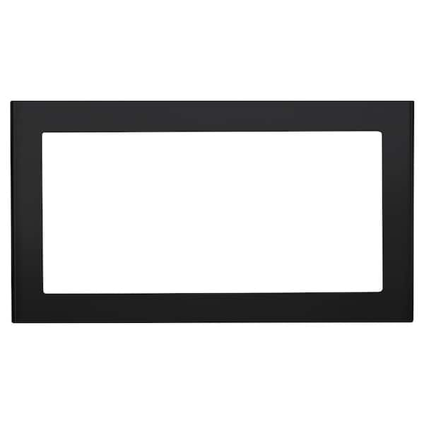 GE 27 in. Built-In Microwave Trim Kit in Black Slate, Fingerprint Resistant