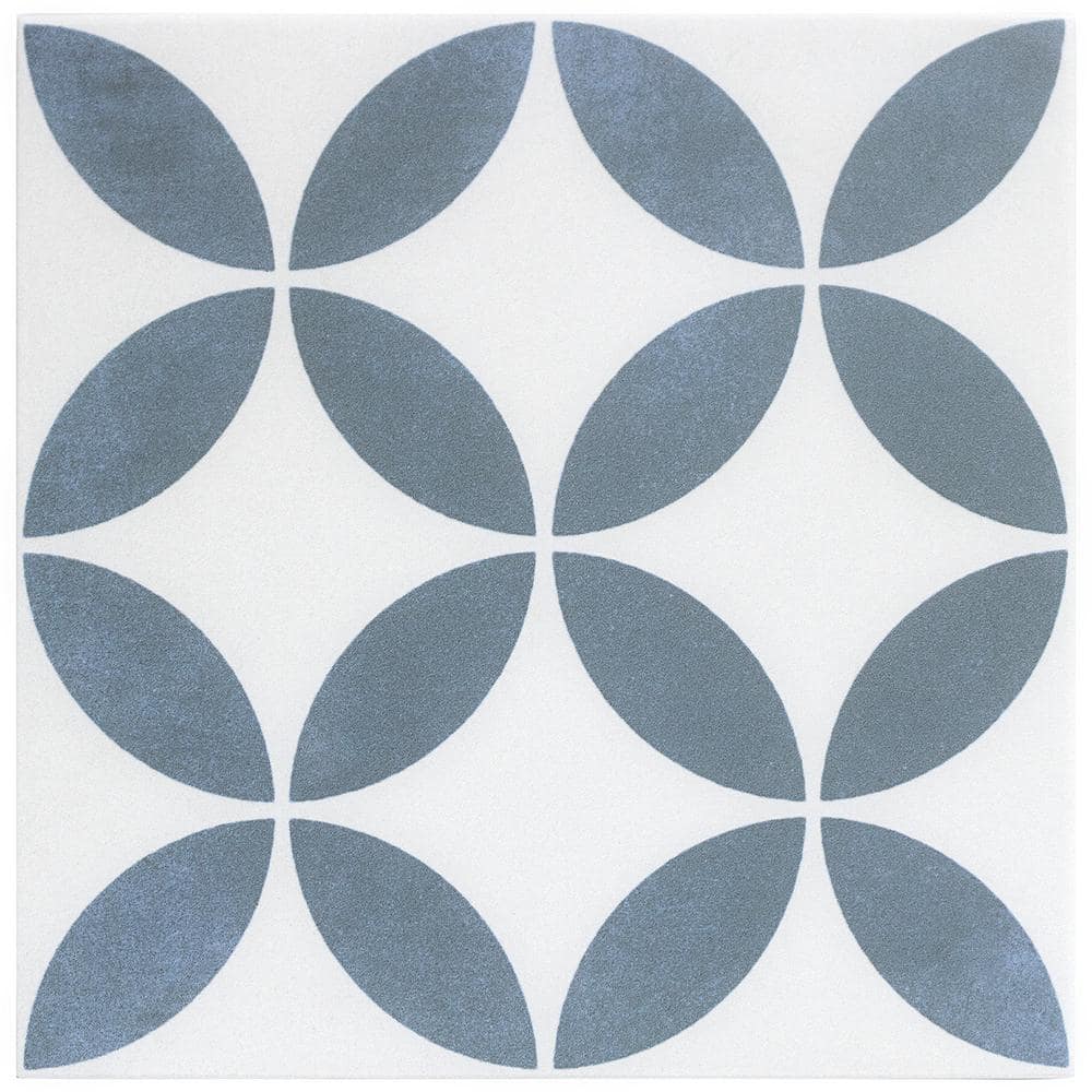 Agave 9" x 9" Matte Multicolor Porcelain Tile