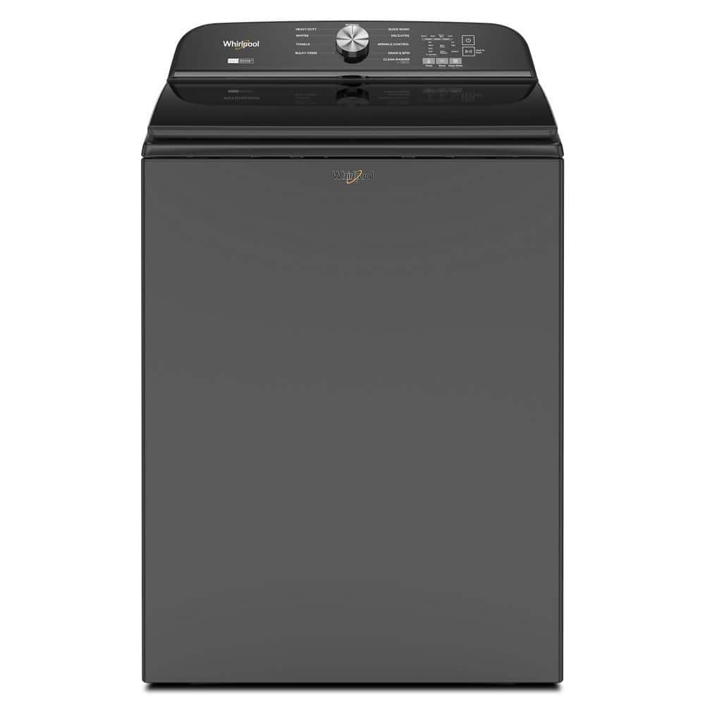 5.2 - 5.3 cu. ft. Top Load Washer in Volcano Black with Removable Agitator