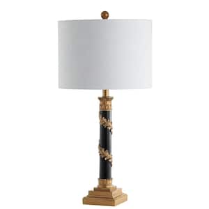 Camilla 28.5 in. Antique Gold/Black Resin LED Table Lamp