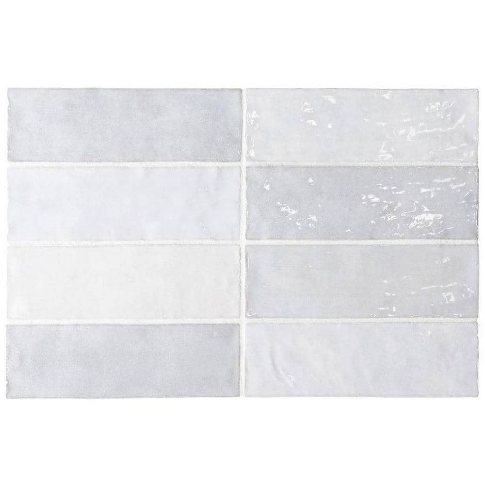 Lavanda Blue Polished Ceramic Subway Tile 2.58 x 8 Inch