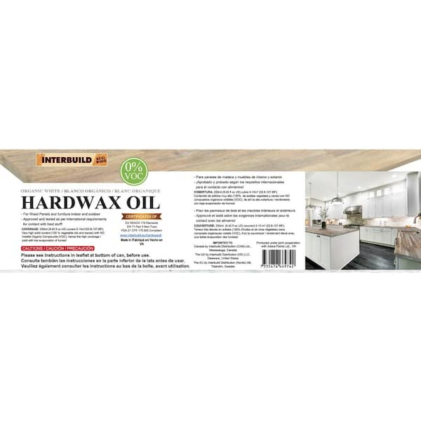 Interbuild 34 fl. oz. Clear Hardwax Wood Oil Stain 471-2200D-1V - The Home  Depot