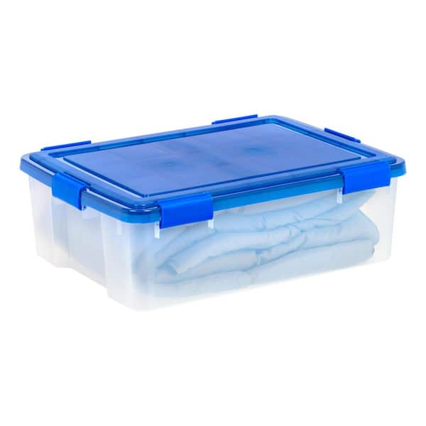 IRIS 40 Qt./10 Gal. WeatherPro Clear Plastic Storage Tote (Set of 3) 500140 - The Home Depot IRIS 40 Qt./10 Gal. WeatherPro Clear Plastic Storage Tote (Set of 3) 500140 - The Home Depot