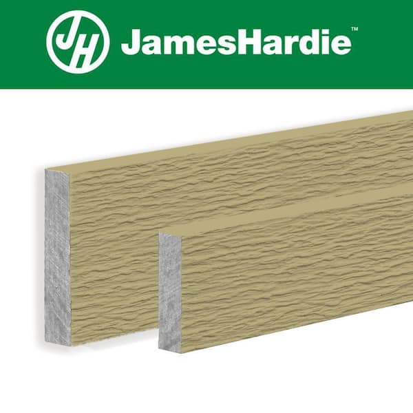 Hardie Trim HZ10 0.75 in. x 5.5 in. x 12 ft. Primed Rustic Grain Fiber Cement Trim Board