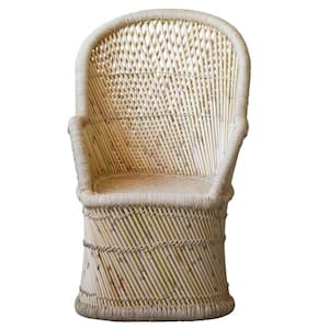 Beige Bamboo and Rope Chair