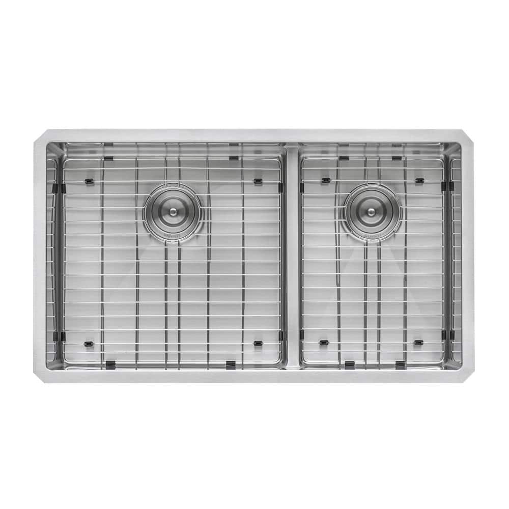 Ruvati 33-Inch Stainless Steel Double Bowl Undermount Kitchen Sink