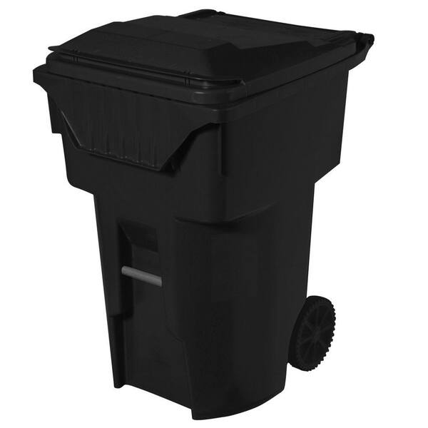 Rehrig Pacific 95 gal. Black Commercial Grade Wheeled Trash Can