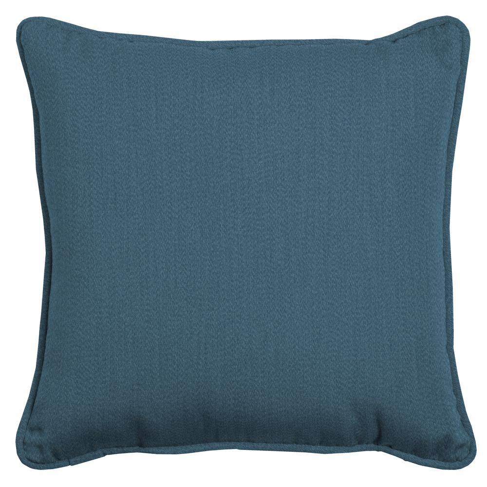 Oasis 20 in. Chambray Blue Square Indoor/Outdoor Throw Pillow price history on PriceWatchPro