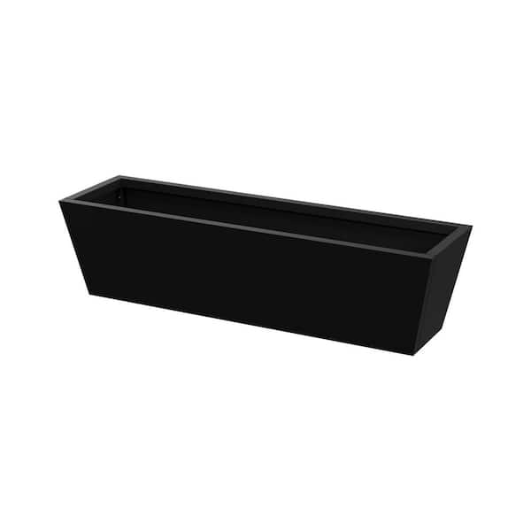 9 in. H x 32 in. W Rectangle Metal Flower Planter Box Garden Yard Outdoor Planters