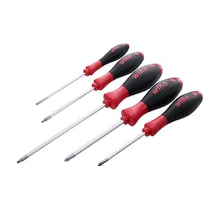 SoftFinish Slotted and Phillips and Square Screwdriver Set (5-Piece)