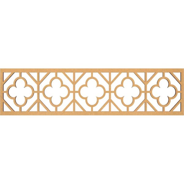 Ekena Millwork Hazelton Fretwork 0.375 in. D x 47 in. W x 12 in. L MDF Wood Panel Moulding