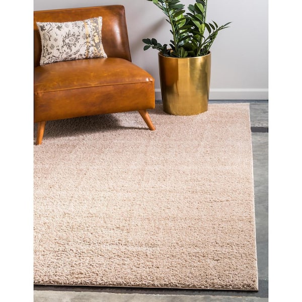 Studio Solid Shag Taupe 9' 0 x 12' 0 Area Rug