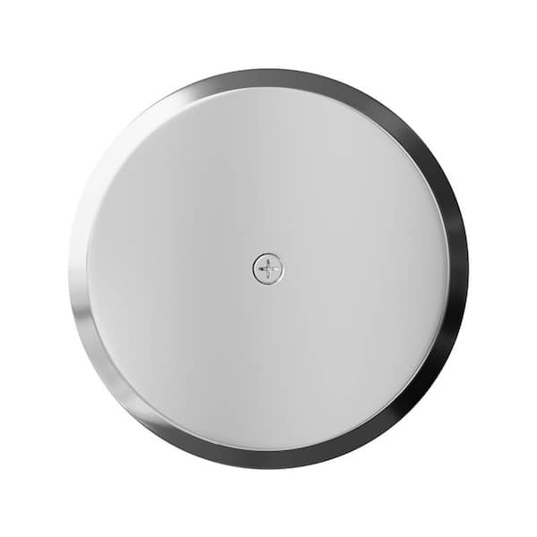 JONES STEPHENS 8 in. Stainless Steel Cleanout/Extension Cover Wall Mount with 4 in. Bolt