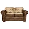 American Furniture Classics Angler's Cove 67 in. brown Pattern Microfiber  2-Seater Loveseat with Removable Cushions 8502-70 - The Home Depot