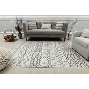 Knox Etheral Light White 2 ft. x 4 ft. Area Rug