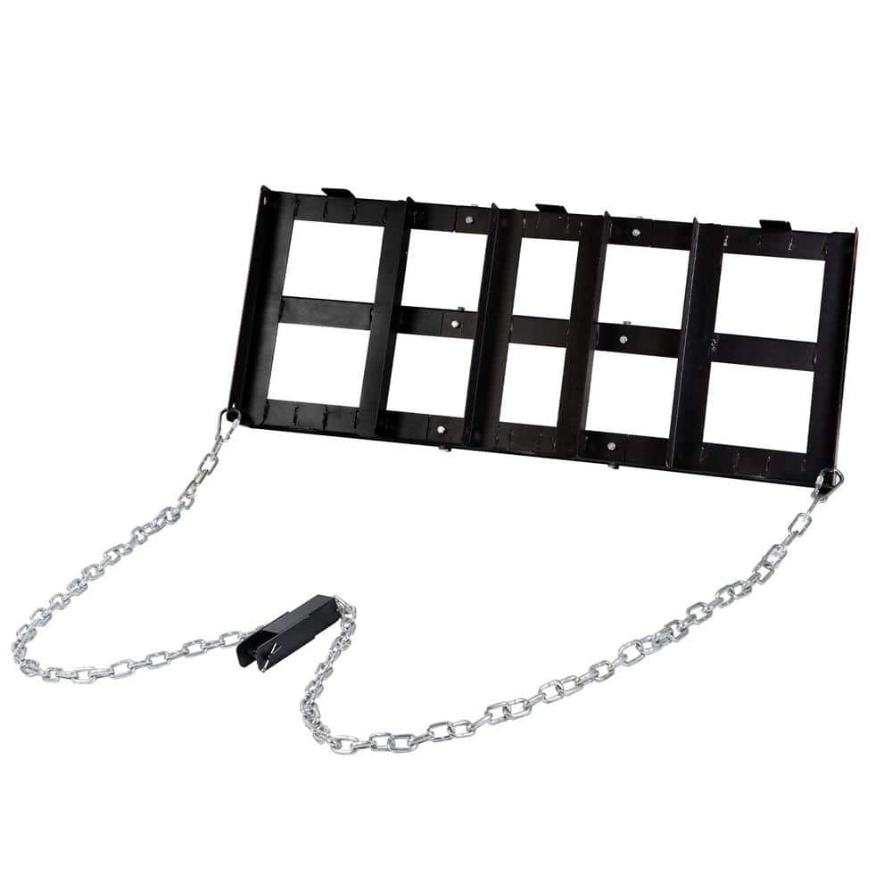 Wildaven 48 in. Reinforced Steel Pull Lawn Smoothing Landscape Power ...