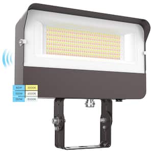 80/100/150-Watt Equivalent Up to 19500LM Integrated LED Bronze Dusk to Dawn Light with Photocell 3CCT 3000K-5000K IP65