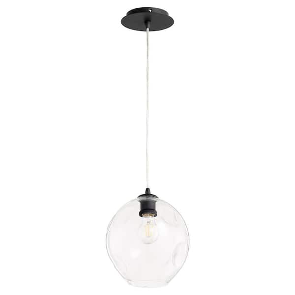 quorum Numen 1-Light Textured Black Pendant