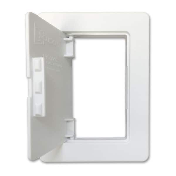 Wallo 4 X 4-Inch SMALLEST Plastic Access Door Hinged Access Panel for Drywal... 