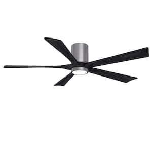 Irene-5HLK 60 in. Integrated LED Indoor/Outdoor Pewter Ceiling Fan with Remote and Wall Control Included