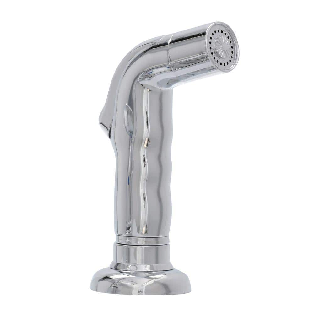 Impressions Chrome High Arc Kitchen Faucet with Pull-Out Spray