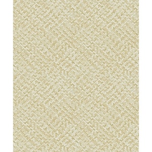 Flora Collection Beige Cherry Blossom Matte Finish Non-Pasted Vinyl on ...