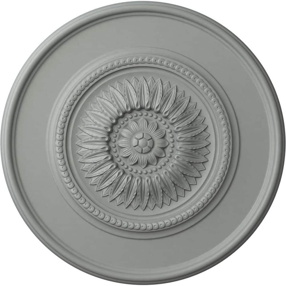 Large Primed White Floral Urethane Ceiling Medallion