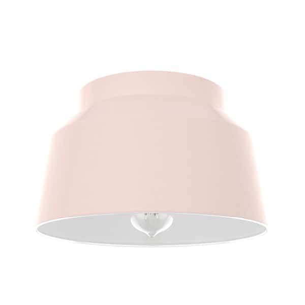 Cranbrook 11.5 in. 1 Light Blush Pink Flush Mount Kitchen Light