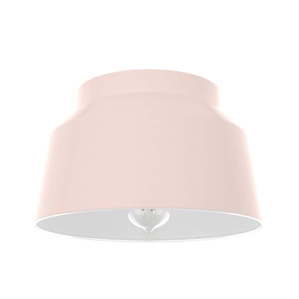 Hunter Cranbrook 11.5 in. 1 Light Blush Pink Flush Mount Kitchen Light