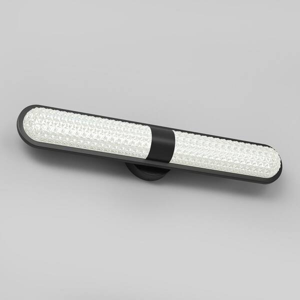 Artika Carat Long 27 in. 1 Light Matte Black Modern Integrated LED 3 CCT  Vanity Light Bar for Bathroom VAN-CALC-HD2BL