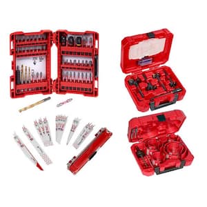 SHOCKWAVE Impact Duty Screw Driver Bit Set with Selfeed Bits, Carbide Hole Saw, Reciprocating Saw Blade (78-Piece)