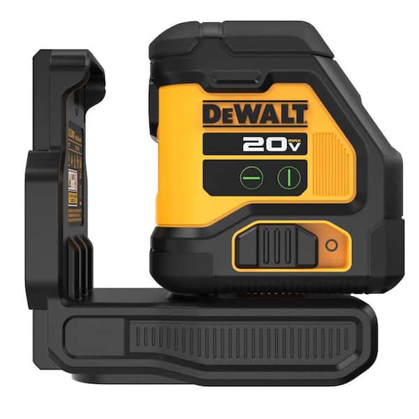DEWALT - 20V 180 ft. Green Self-Leveling Cross-Line Laser Level and Construction Tripod for Laser Level