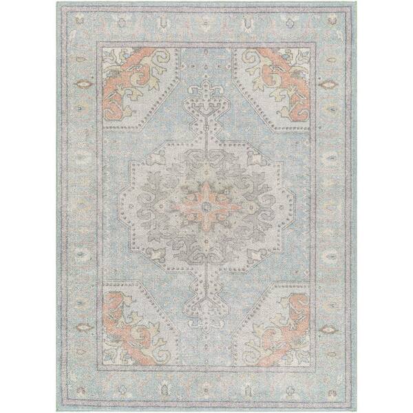 Artistic Weavers Calhoun Grey Medallion 4 ft. x 6 ft. MachineWashable Indoor Area Rug CAH2300