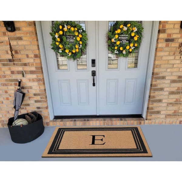 A1HC Welcome Beige 24 in x 38 in Rubber and Coir Large Heavy-Weight Outdoor  Durable Doormat A1HOME200166 - The Home Depot