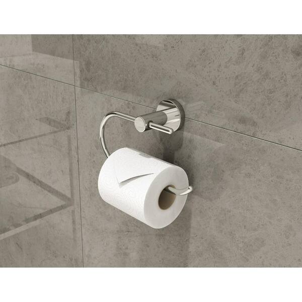 Modern Bathroom Chrome Toilet Paper Loo Roll Holder & Fitting Screw Wall Mounted 